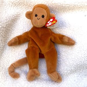TY BONGO BEANIE BABY MONKEY NWT AUTHENTIC